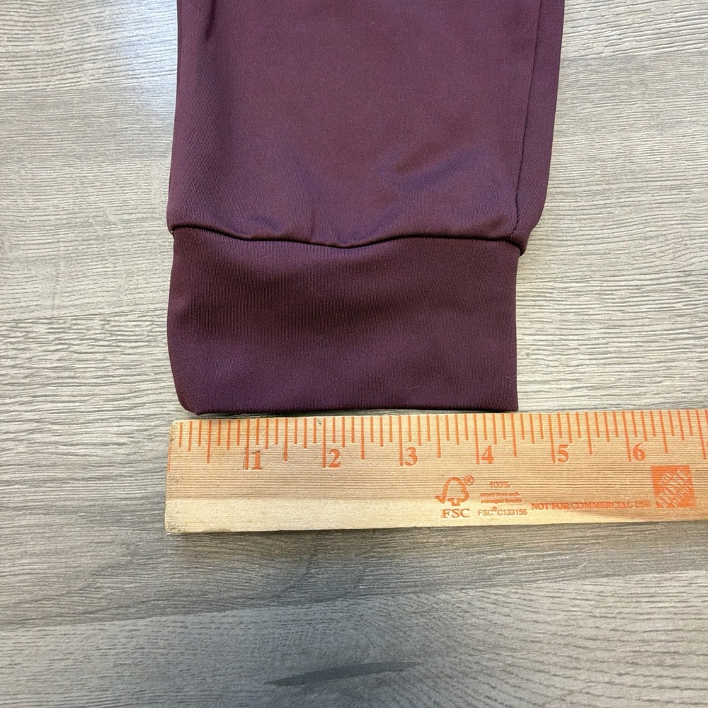 Mondetta Performance Luxury Jogger Pants Womens M Burgundy High Rise Stretch - Picture 10 of 11